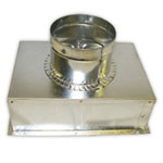 CRD55 EA-BT-6.0 - 1 Hour Rated Round Ceiling Radiation Damper with Register Box Assembly